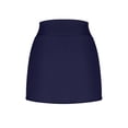 thumbnail image 5 of Aobny Running Shorts for Women Tennis Skort Shorts High Waisted Athletic Slim Plus Size Going Out Bottoms,Navy Blue,L, 5 of 9