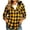 07# Yellow, variant on Ihhxva Women's Cotton Tops Hooded Plaid Shirt Button Front with Pockets Fit Flannel Hoodie Casual Long Sleeve Relaxed Oversized Style for Fall Winter S-2XL