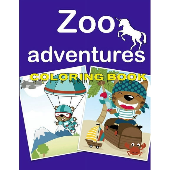 Zoo Adventures Coloring Book (Paperback)