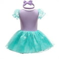 thumbnail image 4 of WIBACKER Infant Baby Girls Romper Tutu Dress 3-18M Princess Bodysuit Tulle Dresses with Headband Birthday Christmas Halloween Costume, 4 of 12