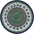 thumbnail image 2 of Blue Rose Polish Pottery Mosaic Flower Dinner Plate, 2 of 6