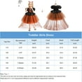 thumbnail image 6 of Halloween Pumpkin Witch Costume for Girls Kid Cosplay Tulle Dress, 6 of 6