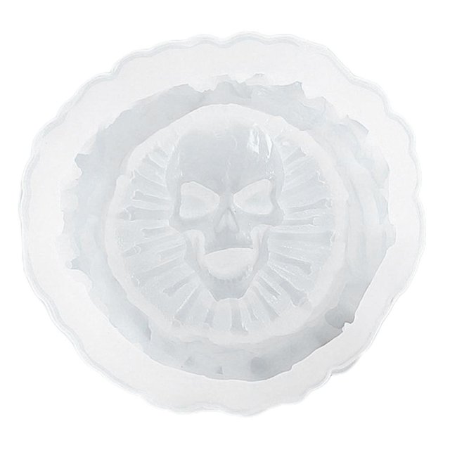Molde de goteo de cristal PENGJTMXG para bricolaje forma de calavera
