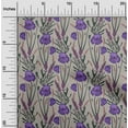 thumbnail image 2 of oneOone Viscose Jersey Violet Tissu Floral Rétro Matériel de Couture Tissu Imprimé par la Cour 60 Pouces de Large, 2 of 5