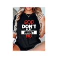 thumbnail image 1 of Women's Letter Print Round Neck Tee, Fashion Casual Crew Neck Short Sleeve T-shirt for Daily Holiday Vacation outdoor Wear, Ladies Clothes for all Seasons, Tops for Women, Graphic Print Top,good gift, 1 of 7