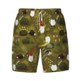thumbnail image 4 of Lsque Mens Swim Trunks Gnomes Playing in the Garden Pattern - Bathing Suit Compression Liner - Beach Swim Shorts Swimwear - (S-3XL) - Stretch Quick Dry -Small, 4 of 9