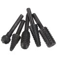 thumbnail image 1 of Rotary Burr Set Power Tools Wood Grinding Engraving Carving File Rasp Drill Bits Rotary Drill Burrs Shank Bit Set For Woodworking Kit (5pcs, Black), 1 of 5