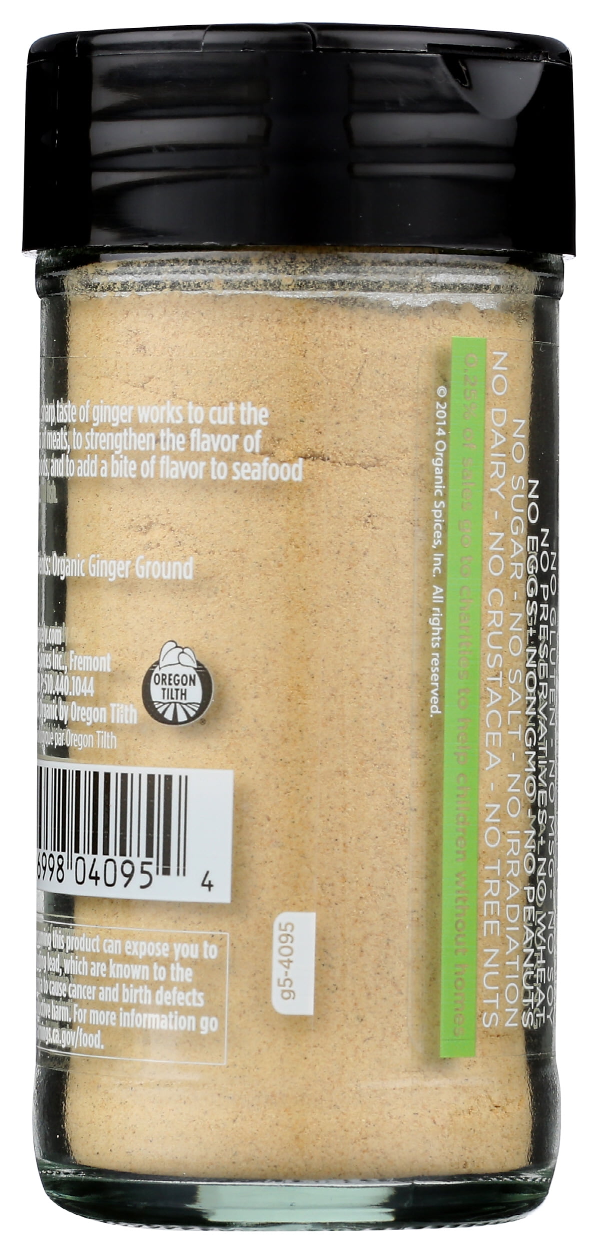 (Pack of 3), Spicely Organics Organic Ginger Ground, 1.2 oz