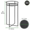 thumbnail image 3 of mDesign Metal Modern Indoor/Outdoor Plant Stand, Flowers, Greenery, Matte Black, 3 of 7
