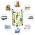 thumbnail image 6 of Balery Seahorse Round Laundry Basket with Handles Waterproof Freestanding Laundry Hamper for Clothes Toys in the Dorm and Family-Medium, 6 of 8