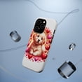 thumbnail image 5 of DistinctInk MagSafe Tough Case for Apple iPhone 13 Pro (6.1" Screen) - Valentine's Day Golden Retriever Puppy - Slim Profile Design, 5 of 6