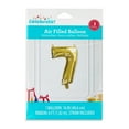 thumbnail image 2 of 16" Gold Foil Party Balloon Number 7, by Way to Celebrate, 2 of 5