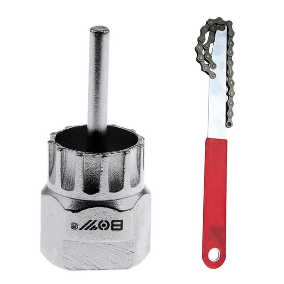 DYNWAVECA Bike Chain Tools Kit, Bicycle Sprocket Remover / Chain whip with Cassette / Rotor Freewheel Flywheel Lockring Removal Tool Pack