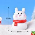 thumbnail image 1 of Dibujos animados de animales de Navidad, cerdo, muñeco de nieve, árbol de Navidad, adorable pato, micro paisaje, adornos de nieve para árbol de Navidad, accesorios de bola de cristal, 1 of 6