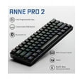 thumbnail image 2 of ANNE PRO 2 Wired/Bluetooth 60% Mechanical Black Keyboard Brown Switch USB23_KBR, 2 of 7