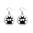 thumbnail image 1 of El universo Alien y monstruo alienígena Pendientes pendientes de plata colgantes joyas señora Unbranded M, 1 of 3