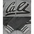 thumbnail image 3 of Men's Athletic California Sherpa Fleece Lined Cali Zip Up Hoodie Jacket (SL-1600 Light Gray/Charcoal, XL), 3 of 4