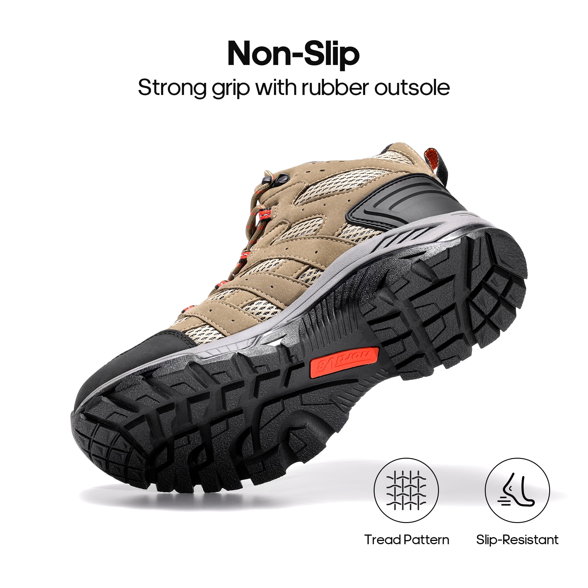 NORTIV 8 Women's Waterproof Hiking Boots Outdoor Trekking Mid Backpacking Mountaineering lightweight boots