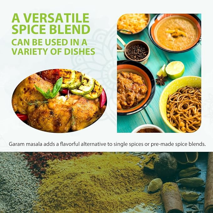 Soeos Garam Masala Powder, 6.4 oz (180g) Total – Authentic Indian 10-Spice Blend