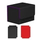 thumbnail image 3 of Expositor de tarjetas con capacidad para 100 tarjetas. Caja protectora para guardar barajas de cartas coleccionables. Negro Púrpura, 3 of 9