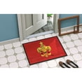 thumbnail image 2 of Christmas Fleur de lis Tree with lights Doormat 18x27, 2 of 4