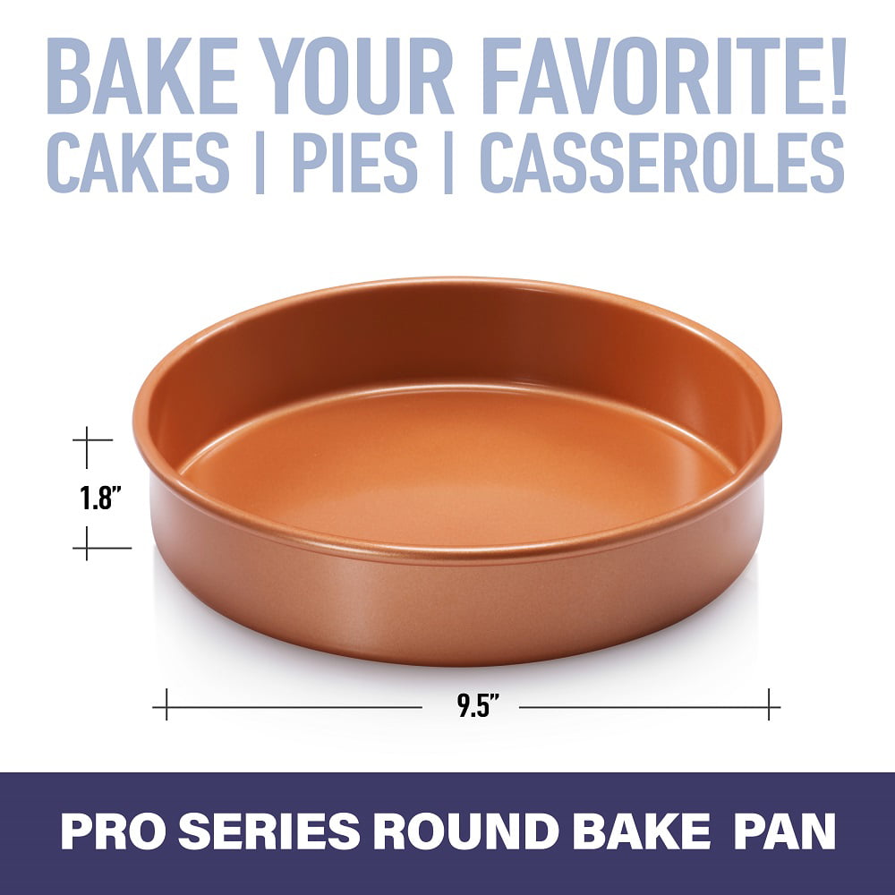 Round Pan Cake Pan, 9.5 Carbon Steel Cake Pan with Premium Food-Grade  Nonstick Coating, 9.5 - Fry's Food Stores