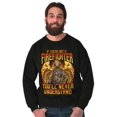 thumbnail image 4 of Not A Firefighter Never Understand Men's Big & Tall Crewneck Sweatshirt Brisco Brands 2X, 4 of 5