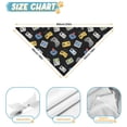 thumbnail image 6 of Dog Bandana 2 Pack,Retro Consoles Games Icons Black Pattern Bandanas for Dogs,Cat Bandana,Small/ Large Dog Bandana 2 Size,Dog Bandanas Girl Boy, 6 of 6