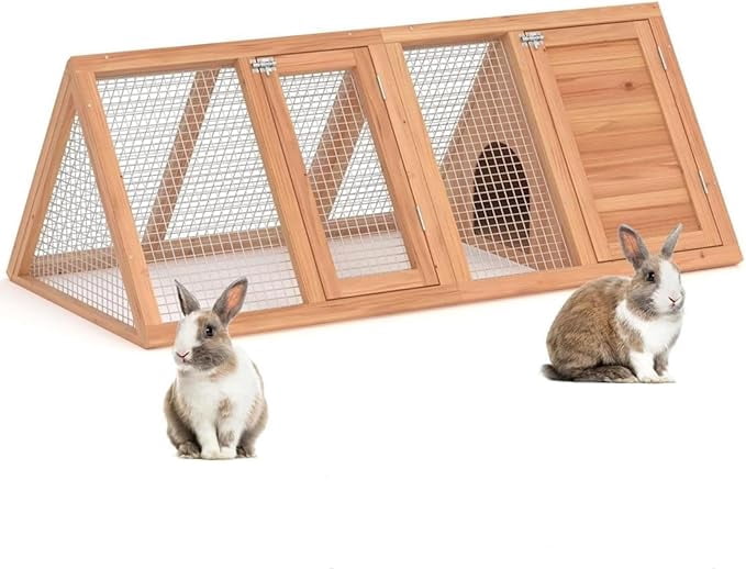 Outdoor Chicken Coop Wooden Rabbit House Hutch For Garden Backyard,Small