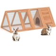 thumbnail image 7 of Outdoor Chicken Coop Wooden Rabbit House Hutch For Garden Backyard,Small, 7 of 7