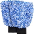 thumbnail image 1 of Cyclone Car Wash Mitt and Works as Car Wash Sponge, Microfiber Wash Mitt Scratch Free, Ultra Absorbent Microfiber Mitt(2 Pack, Large Glove), 1 of 4