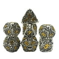 thumbnail image 2 of Juego de dados Dnd de calavera de metal Juego de dados de dragones y mazmorras poliédricos huecos Regalos Juego de dados de juego de rol de 7 cps con caja de regalo Adecuado para juegos de mesa D&D Ta, 2 of 5