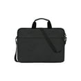 thumbnail image 2 of Laptop Shoulder Messenger Bag Solid Color Carrying Case Briefcase Slim Protective Computer Sleeve with Handle Strap Pocket and Zipper Black 10 In, 2 of 6