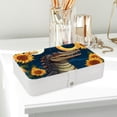 thumbnail image 6 of Crocodile PU Leather Jewelry Stand Bracelet Holder Organizer Box with Removable Compartment, Portable, 6 of 6
