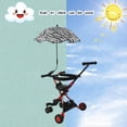 thumbnail image 6 of Baby Stroller Parasol Umbrella UPF 50+ 360° Rotatable Tilt Sunshade Portable Clip-on for Pram Stroller Chair Wheelchair, 6 of 8