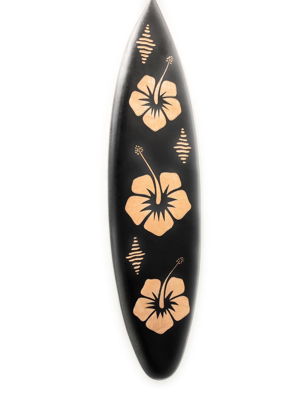 2 decorazione colorata SURF 60cm in legno con fiori Hibiskus lettino surf surfboard 