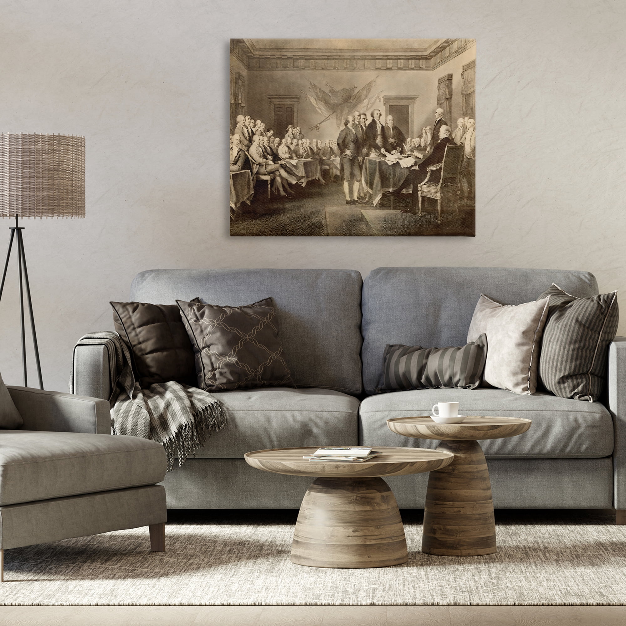 Stupell Industries Historical Signing Of Declaration Canvas Wall Art, design by Arlington Prints