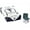 Silver-Navy Blue, variant on Billiards Accessories  Silver Cup Chalk - Box of 12 Navy Blue