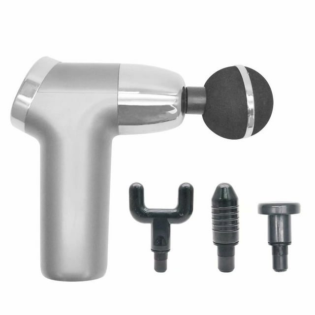 Mini Massage Gun, Handheld Muscle Massagers for for Back Leg Body Deep Tissue Massage, w/ Suitcase, 4 Massage Heads 20 Speed