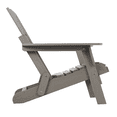 thumbnail image 5 of Tcbosik Adirondack Chair, Outdoor Folding Chair, Wooden Patio Chair for Lawn, Garden, Porch, Space Saving, Grey, 5 of 8