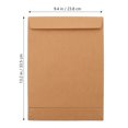 thumbnail image 2 of HAMPPLIES 5 Pcs Sacs de Dossiers en Papier Kraft Robustes avec Fermeture Autocollante pour le Rangement de Documents et de Projets, 2 of 7