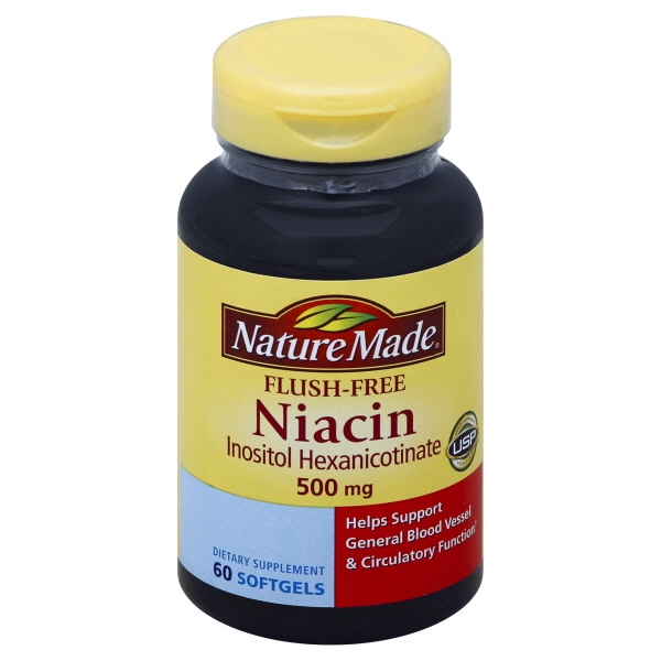 Nature Made Niacin FlushFree Softgels, 500 Mg, 60 Ct