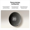 thumbnail image 2 of Google Nest Learning Thermostat (4th Gen) with Nest Temperature Sensor (2nd Gen) | Energy Saving Smart Thermostat with Adaptive Eco | Works with Alexa and Google Home App | Open Box, 2 of 10