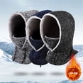thumbnail image 1 of YAOBAMM Bike Warm Winter Sports Hat Autumn Winter Fleece Lining Balaclava Hat Outdoor Riding Full Face Guard Windproof Adjustable Drawstring Ski Cap, 1 of 6