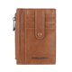 thumbnail image 1 of Cartera delgada de cuero sintético para hombre y mujer, tarjetero, monedero, estuche informal, bolso de moda, color marrón, 1 of 5