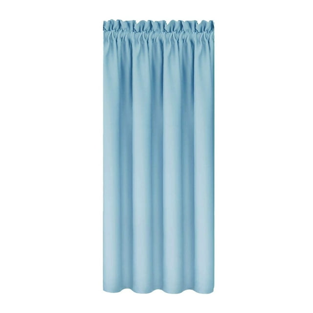 Heat Insulation Energy Saving Silk Curtain | Scandinavian Solid Color | Sound Reducing | Blackout for Bedroom Kitchen | Easy Install | 1 Piece