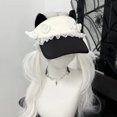 thumbnail image 3 of Slccxzc Black Sweet Baseball Cap Kawaii Cat Ear Hats Lolita Style Fashion Caps Summer Sun Hat, 3 of 7