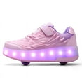 thumbnail image 6 of Kids Roller Skates Light up Shoes with Wheels Shoes LED USB Charging Roller Sneakers for Girls Boys Birthday Christmas Gift, 6 of 22