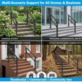 Cement Step Railing 4 Step Hand Rails for Outdoor Steps, 2-Pack Metal Stair Railing Kit ...