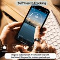 thumbnail image 3 of Anillo inteligente Aichiken Health Tracker con monitor de frecuencia cardíaca y oxímetro, 3 of 6